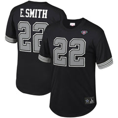 Emmitt Smith Dallas Cowboys Retired Player Name & Number Mesh Top Black - Mitchell & Ness