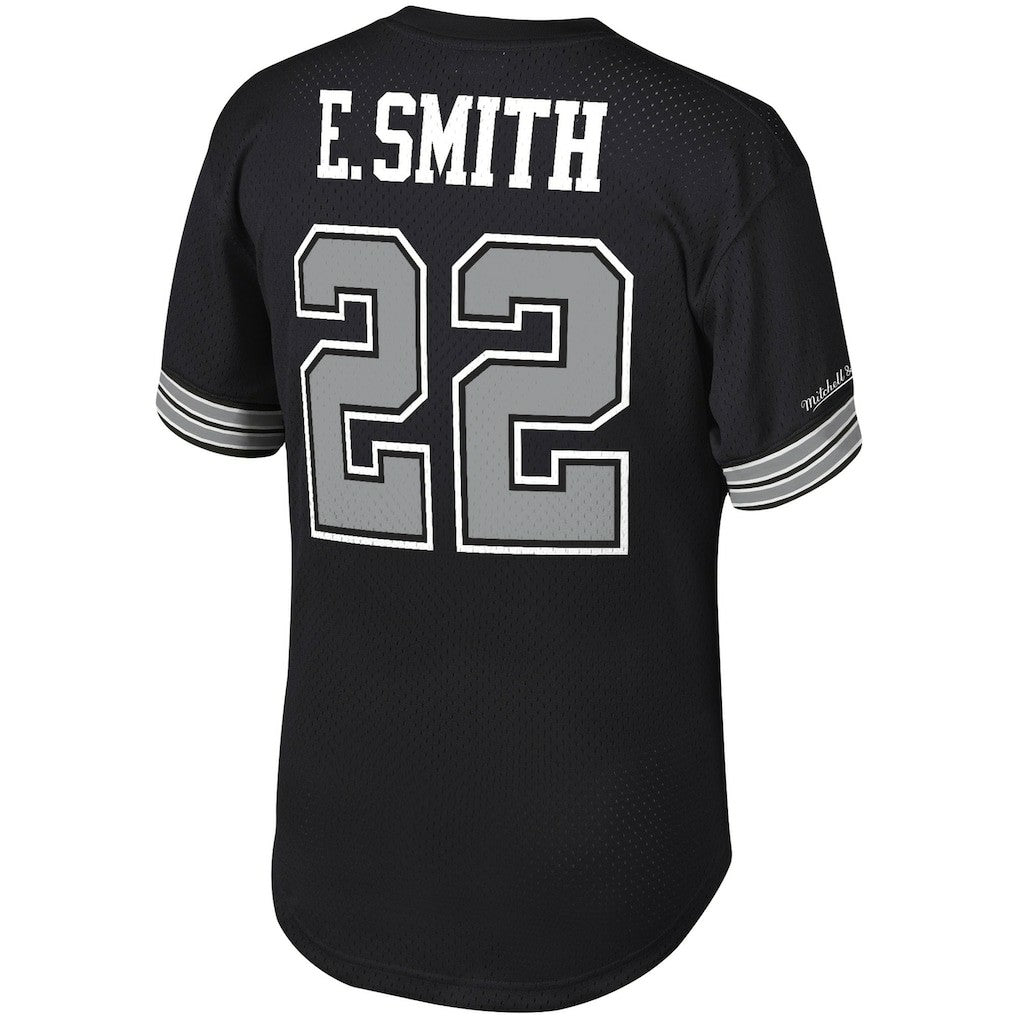 Emmitt Smith Dallas Cowboys Retired Player Name & Number Mesh Top Black - Mitchell & Ness