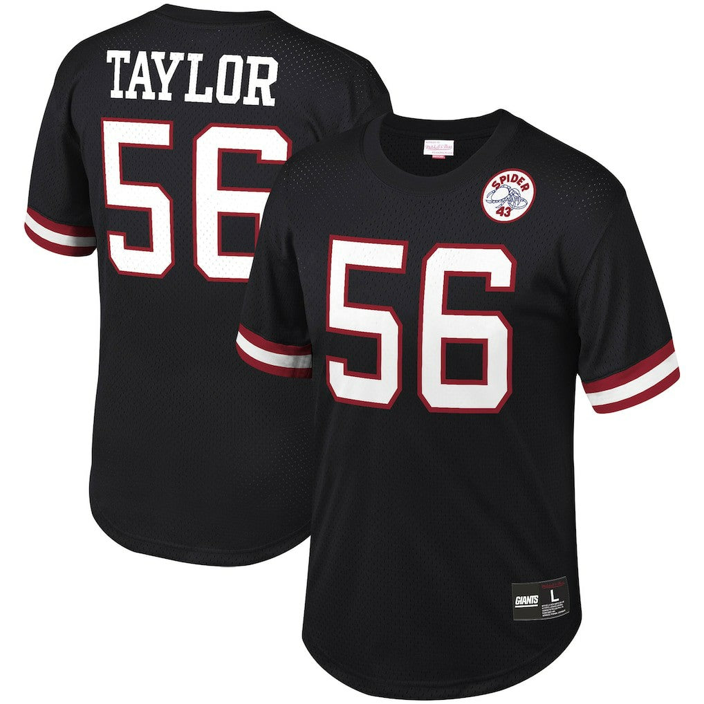Lawrence Taylor New York Giants Retired Player Name & Number Mesh Top Black - Mitchell & Ness