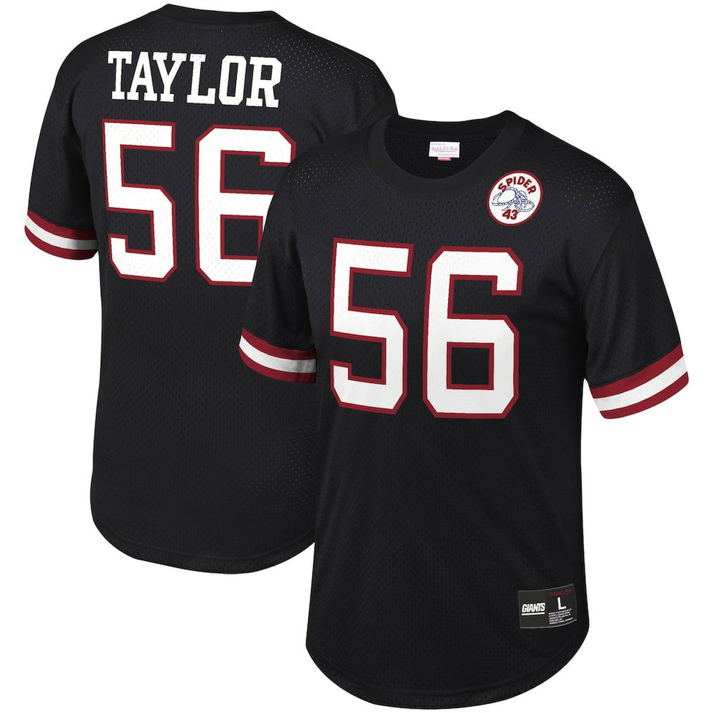 Lawrence Taylor New York Giants Retired Player Name & Number Mesh Top Black - Mitchell & Ness