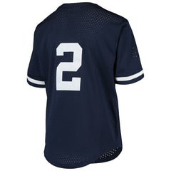 Derek Jeter New York Yankees Mitchell & Ness Youth Cooperstown Collection Mesh Batting Practice Jersey Lifestyle