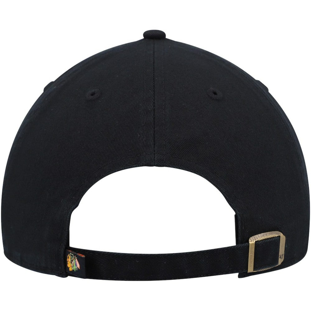 Chicago Blackhawks '47 Alternate Logo Clean Up Adjustable Hat Black