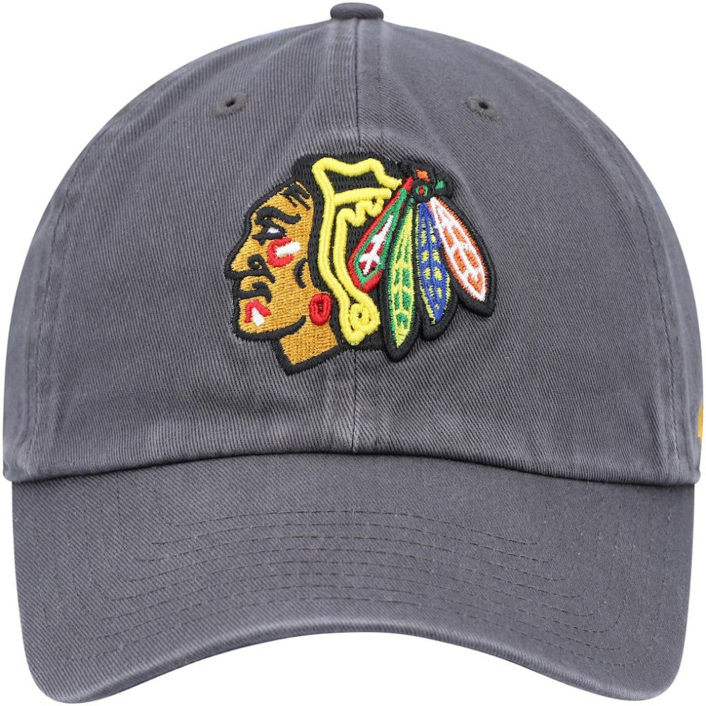 Chicago Blackhawks '47 Clean Up Adjustable Hat Charcoal
