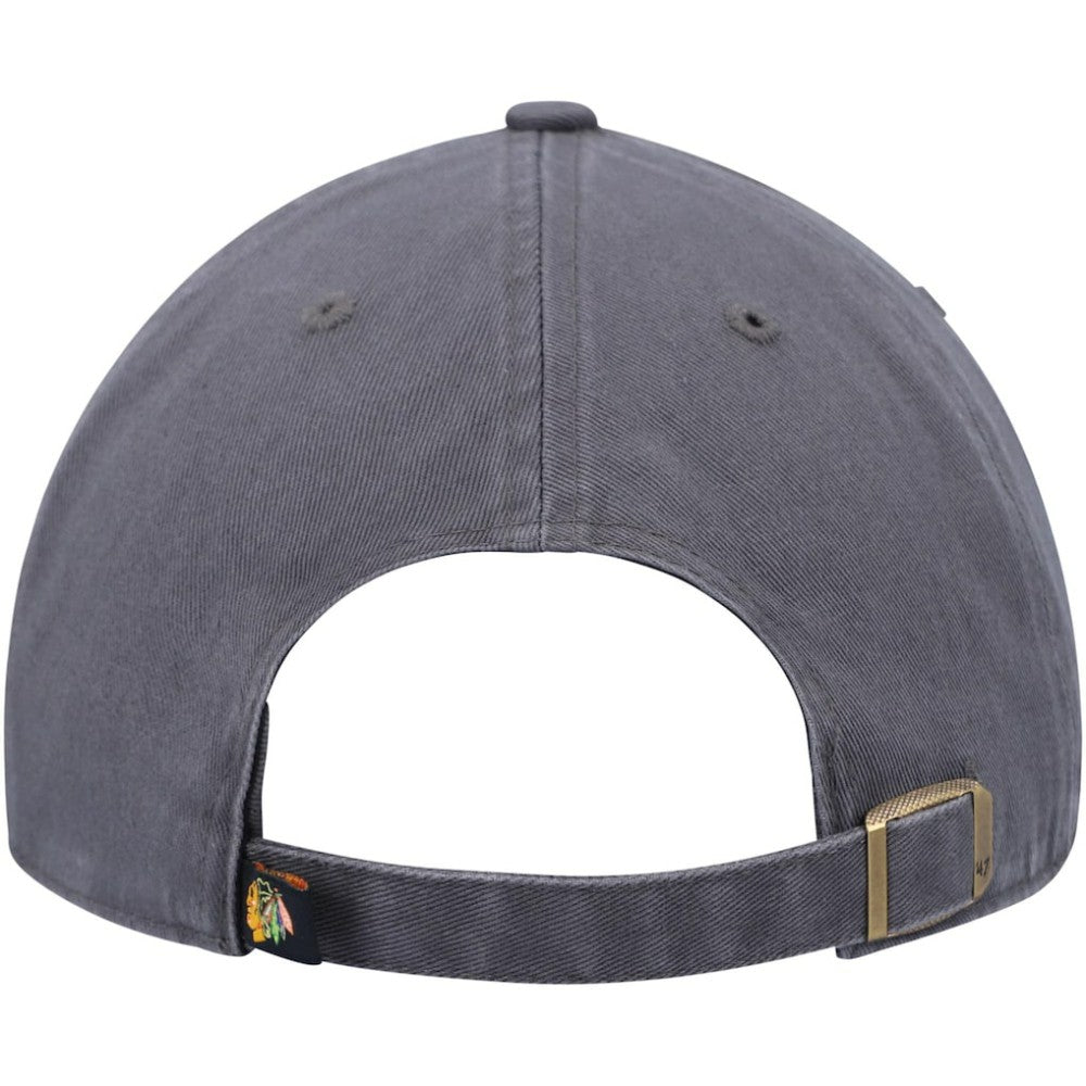 Chicago Blackhawks '47 Clean Up Adjustable Hat Charcoal