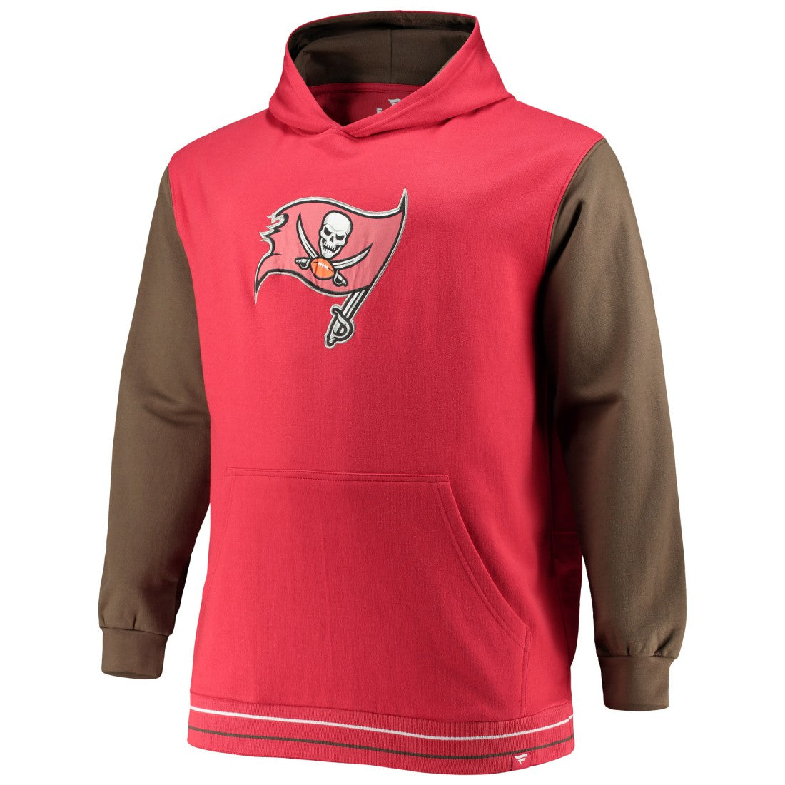 Tampa Bay Buccaneers Big & Tall Block Party Pullover Hoodie Red/Pewter - Fanatics