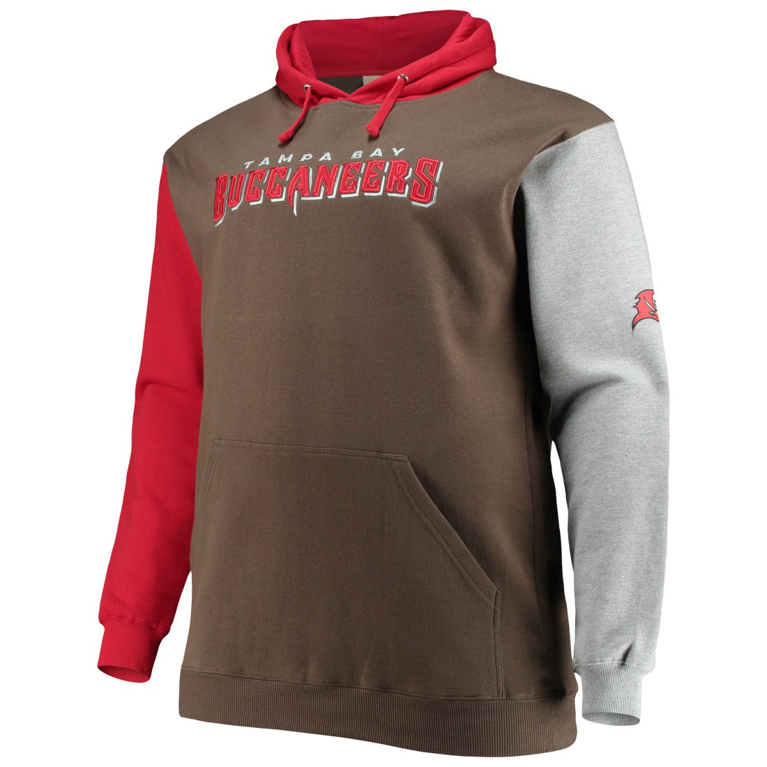 Tampa Bay Buccaneers Big & Tall Pullover Hoodie Red/Black - NFL