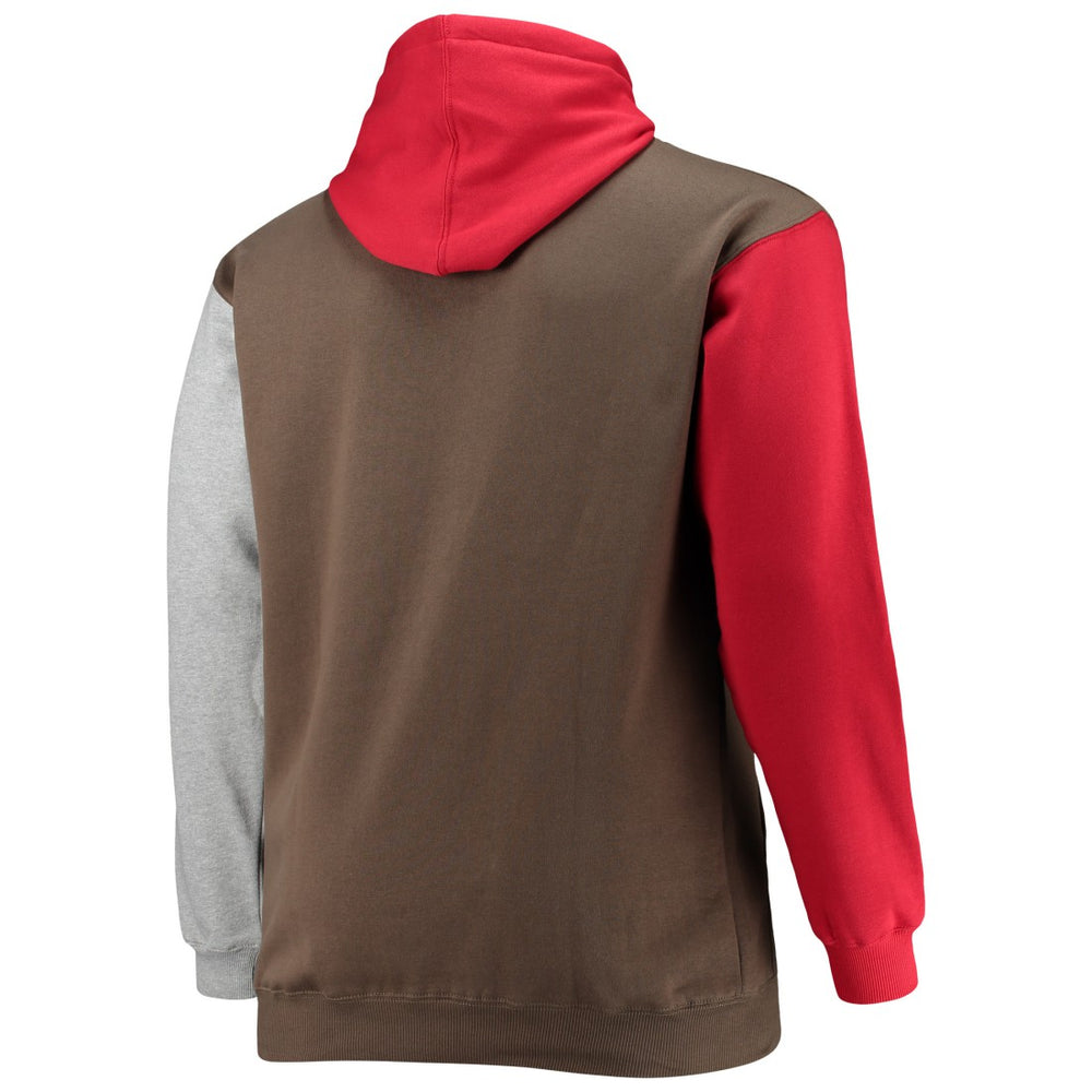 Tampa Bay Buccaneers Big & Tall Pullover Hoodie Red/Black - NFL