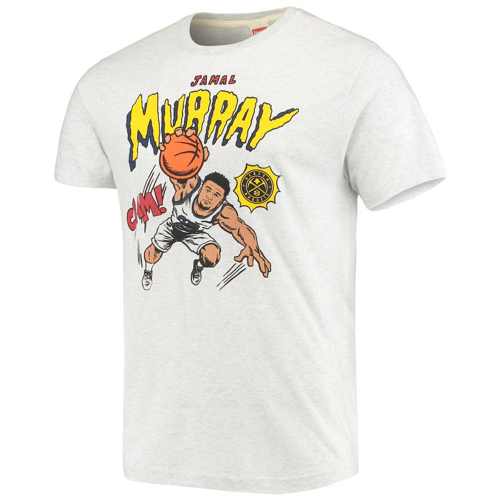 NBA - Jamal Murray Denver Nuggets Homage Comic Book Player Tri-Blend T-Shirt - Ash