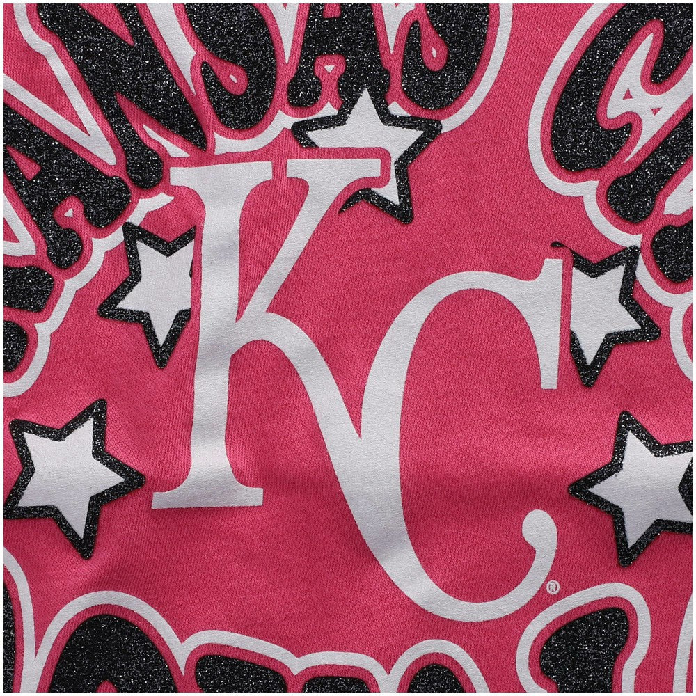 Kansas City Royals New Era Girls Youth Jersey Stars V-Neck T-Shirt Sale
