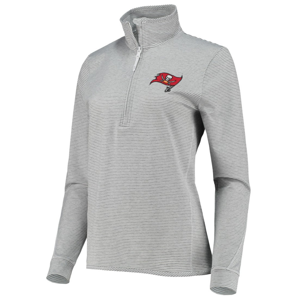 Tampa Bay Buccaneers Vineyard Vines Women's Sankaty Shep Half-Zip Pullover Top Heather Gray - NFL