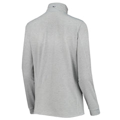 Tampa Bay Buccaneers Vineyard Vines Women's Sankaty Shep Half-Zip Pullover Top Heather Gray - NFL