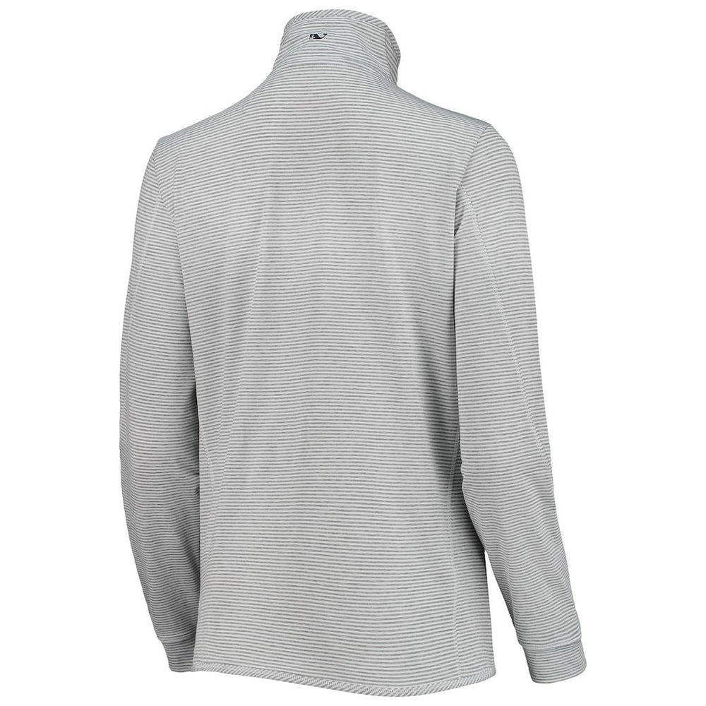 New Orleans Saints Vineyard Vines Women's Sankaty Shep Half-Zip Pullover Top Heather Gray - NFL