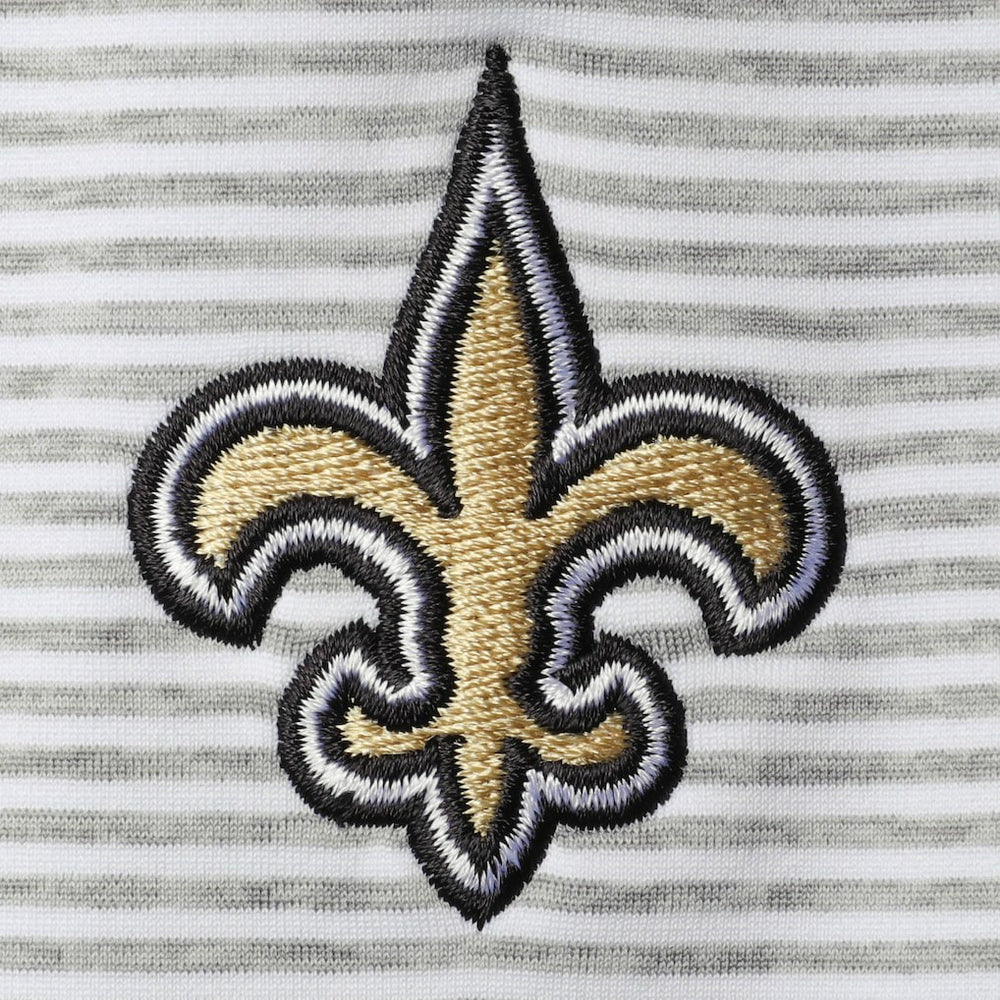 New Orleans Saints Vineyard Vines Women's Sankaty Shep Half-Zip Pullover Top Heather Gray - NFL