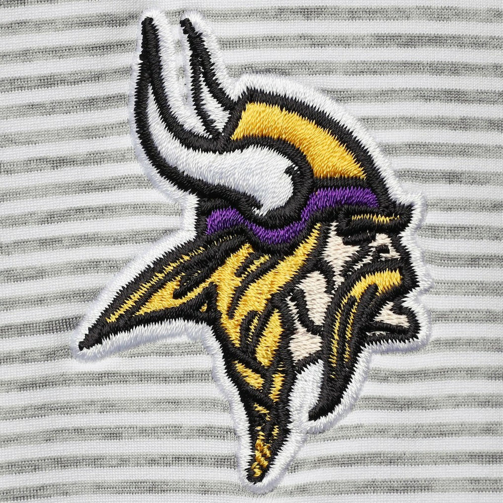 Minnesota Vikings Vineyard Vines Women's Sankaty Shep Half-Zip Pullover Top Heather Gray - NFL