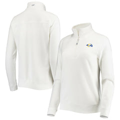 Los Angeles Rams Vineyard Vines Women's Shep Shirt Quarter-Zip Sweatshirt White - NFL