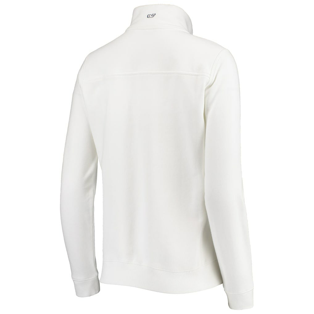 Los Angeles Rams Vineyard Vines Women's Shep Shirt Quarter-Zip Sweatshirt White - NFL
