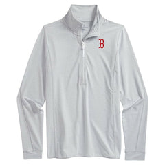 Boston Red Sox Vineyard Vines Women's Stripe Sankaty Half-Zip Pullover Top Lifestyle