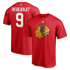 Bobby Hull Chicago Blackhawks Fanatics Authentic Stack Retired Player Nickname & Number T-Shirt Red