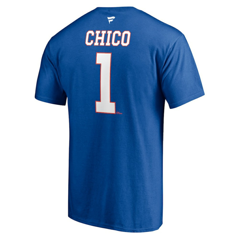 Glenn Resch New York Islanders - Fanatics Authentic Stack Retired Player Nickname & Number T-Shirt Royal