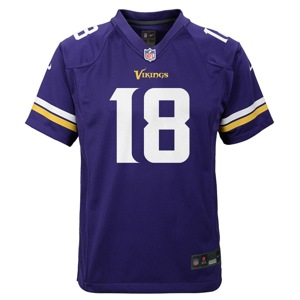 Justin Jefferson Minnesota Vikings Youth Game Jersey Purple - Nike