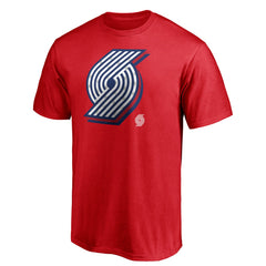NBA - Portland Trail Blazers Red White & Team T-Shirt - Red