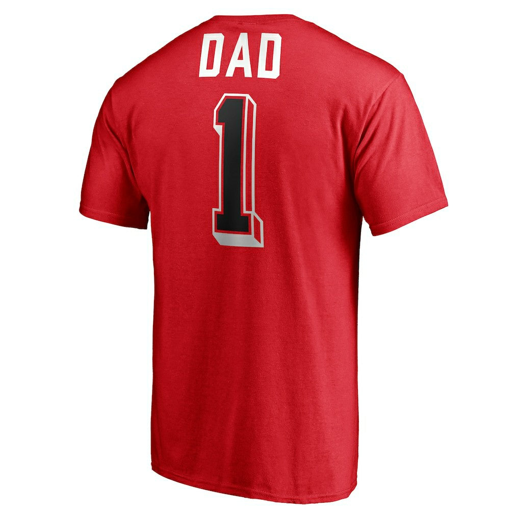 NBA - Chicago Bulls Number One Dad T-Shirt - Red
