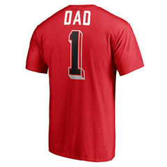 NBA - Chicago Bulls Number One Dad T-Shirt - Red