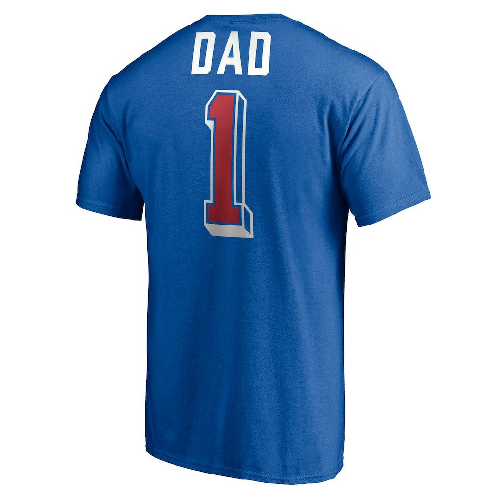NBA - Detroit Pistons Number One Dad T-Shirt - Royal
