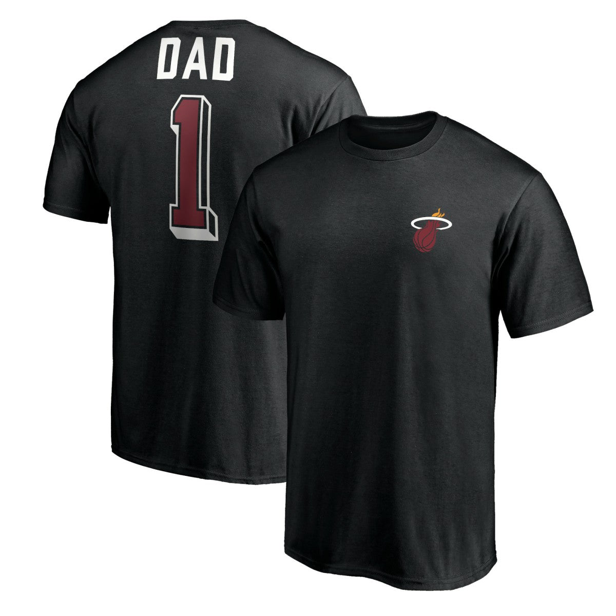NBA - Miami Heat Number One Dad T-Shirt - Black