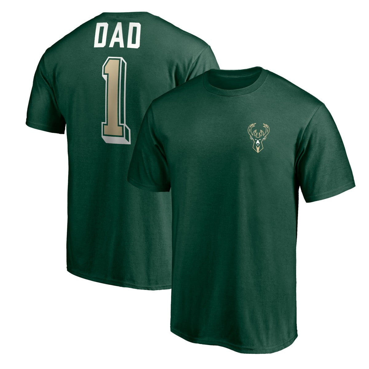 NBA - Milwaukee Bucks Number One Dad T-Shirt - Green
