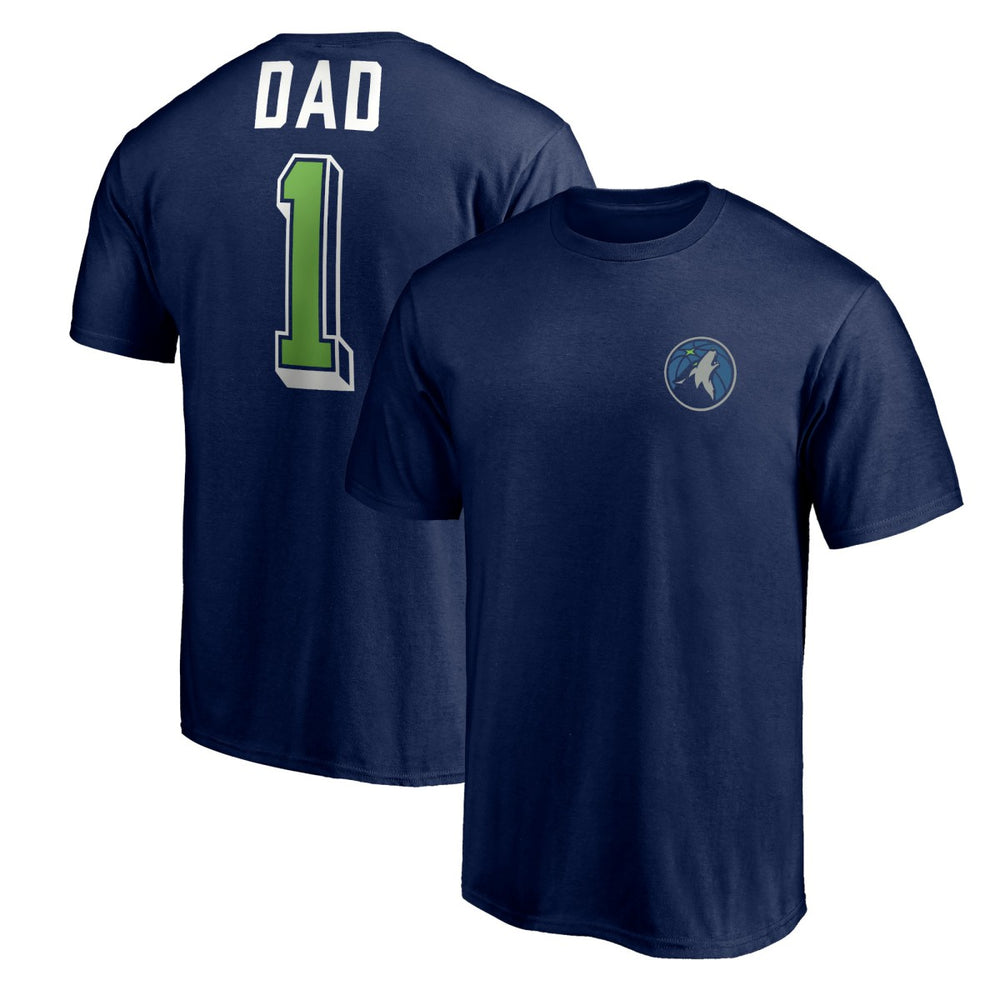 NBA - Minnesota Timberwolves Number One Dad T-Shirt - Navy