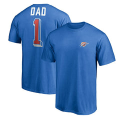 NBA - Oklahoma City Thunder Number One Dad T-Shirt - Blue
