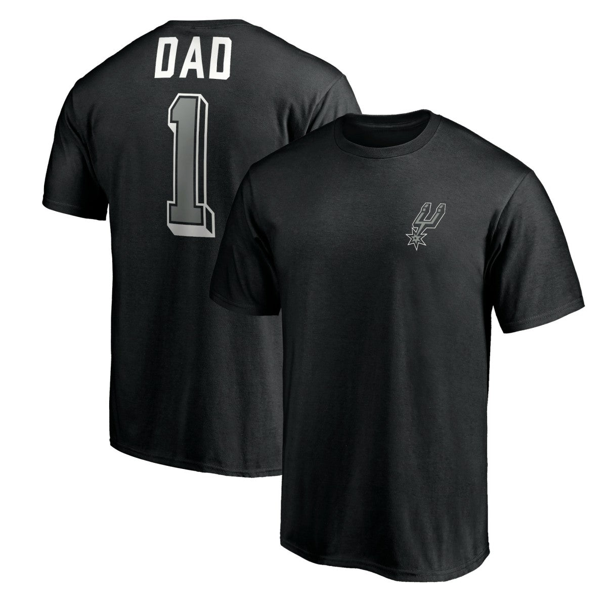 NBA - San Antonio Spurs Number One Dad T-Shirt - Black