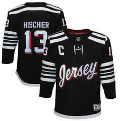 Nico Hischier New Jersey Devils - Youth 2021/22 Alternate Premier Player Jersey Black