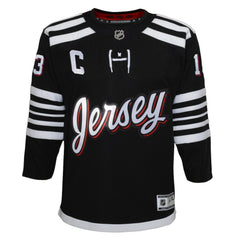 Nico Hischier New Jersey Devils - Youth 2021/22 Alternate Premier Player Jersey Black