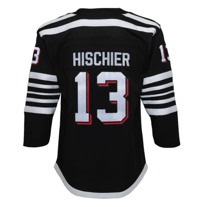 Nico Hischier New Jersey Devils Youth 2021/22 Alternate Premier Player Jersey - Black | NHL Jerseys