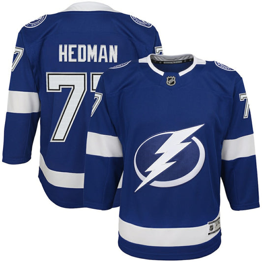 Victor Hedman Tampa Bay Lightning Youth Home Premier Player Jersey - Blue | NHL Jerseys