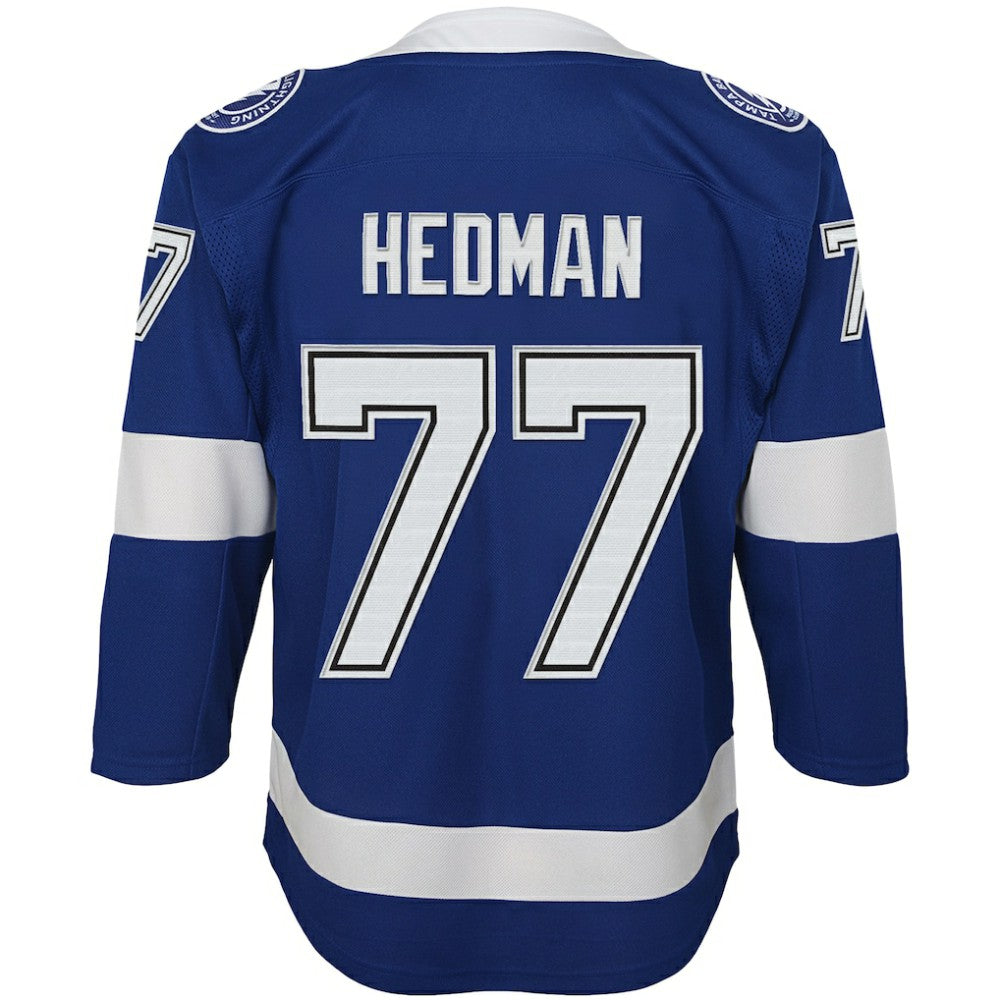 Victor Hedman Tampa Bay Lightning Youth Home Premier Player Jersey - Blue | NHL Jerseys