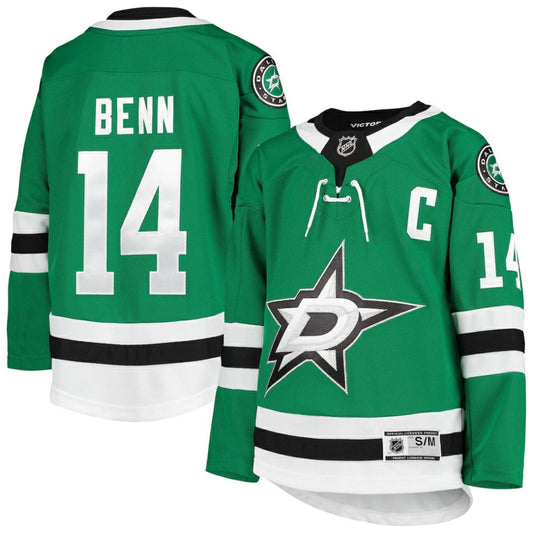Jamie Benn Dallas Stars Youth Home Premier Player Jersey - Kelly Green | NHL Jerseys