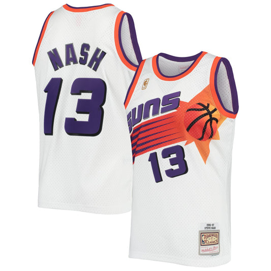 Steve Nash Phoenix Suns 1996/97 Hardwood Classics Swingman Jersey - White | NBA Jerseys