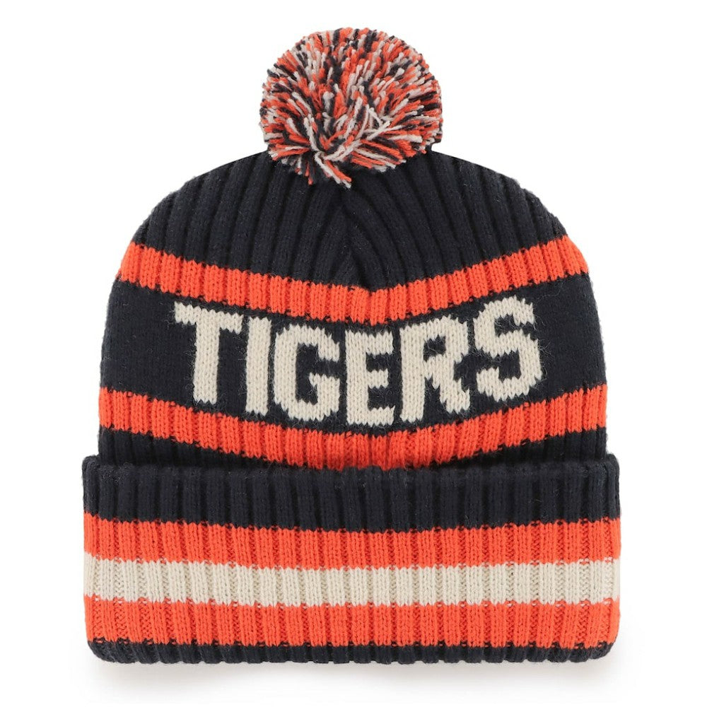 Detroit Tigers '47 Bering Cuffed Knit Hat with Pom Clearance