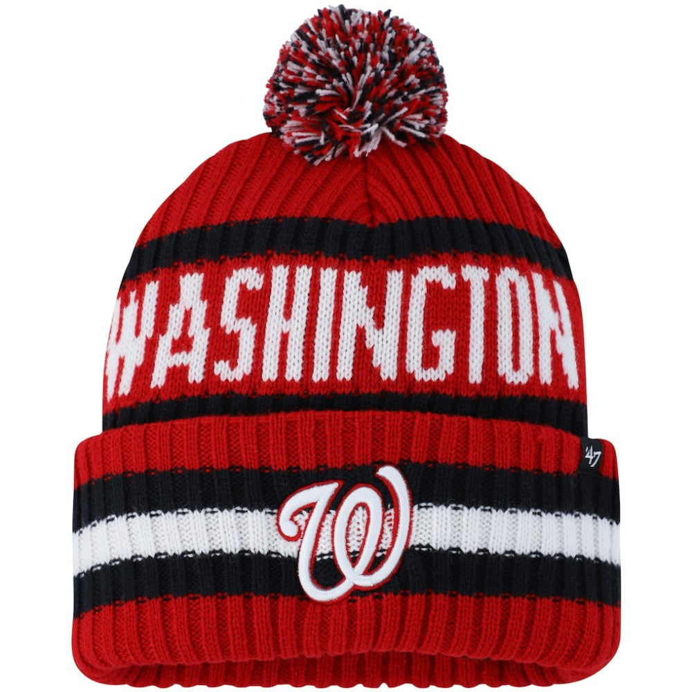Washington Nationals '47 Bering Cuffed Knit Hat with Pom Sale
