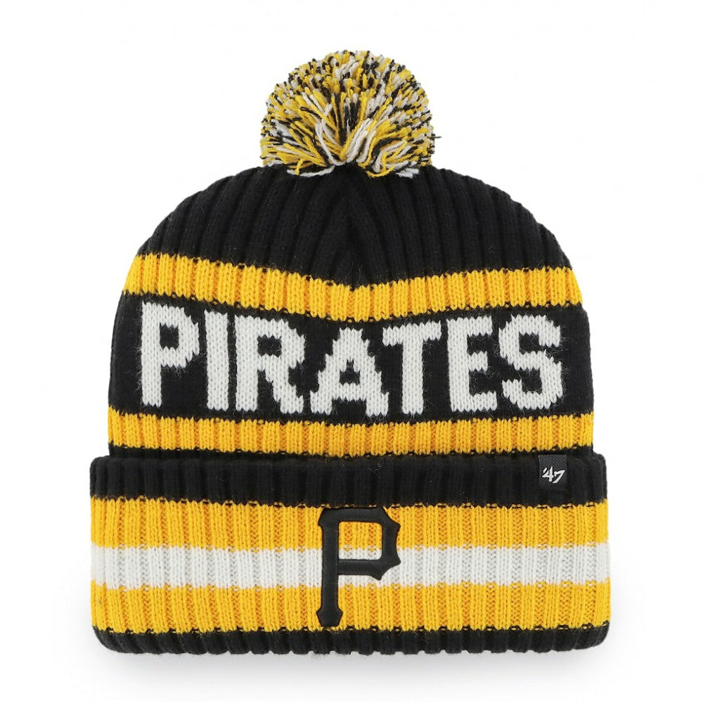 Pittsburgh Pirates '47 Bering Cuffed Knit Hat with Pom for sale