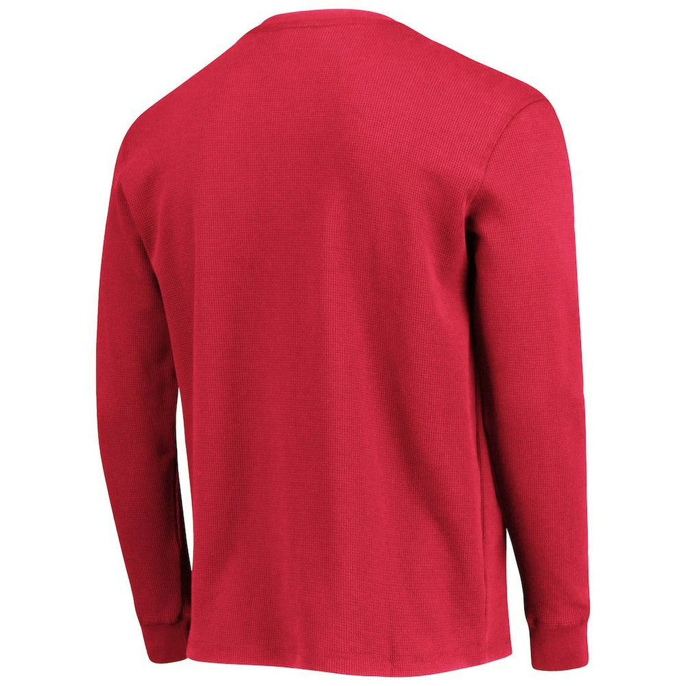 San Francisco 49ers Dunbrooke Logo Maverick Thermal Henley Long Sleeve T-Shirt Scarlet - NFL