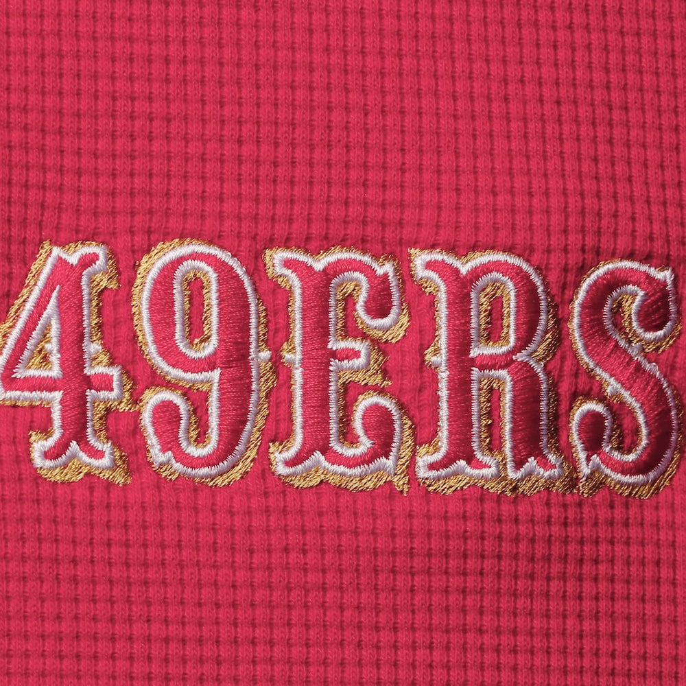 San Francisco 49ers Dunbrooke Logo Maverick Thermal Henley Long Sleeve T-Shirt Scarlet - NFL