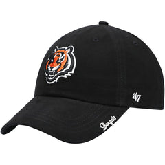 Cincinnati Bengals '47 Women's Miata Clean Up Primary Adjustable Hat Black - 47 brand