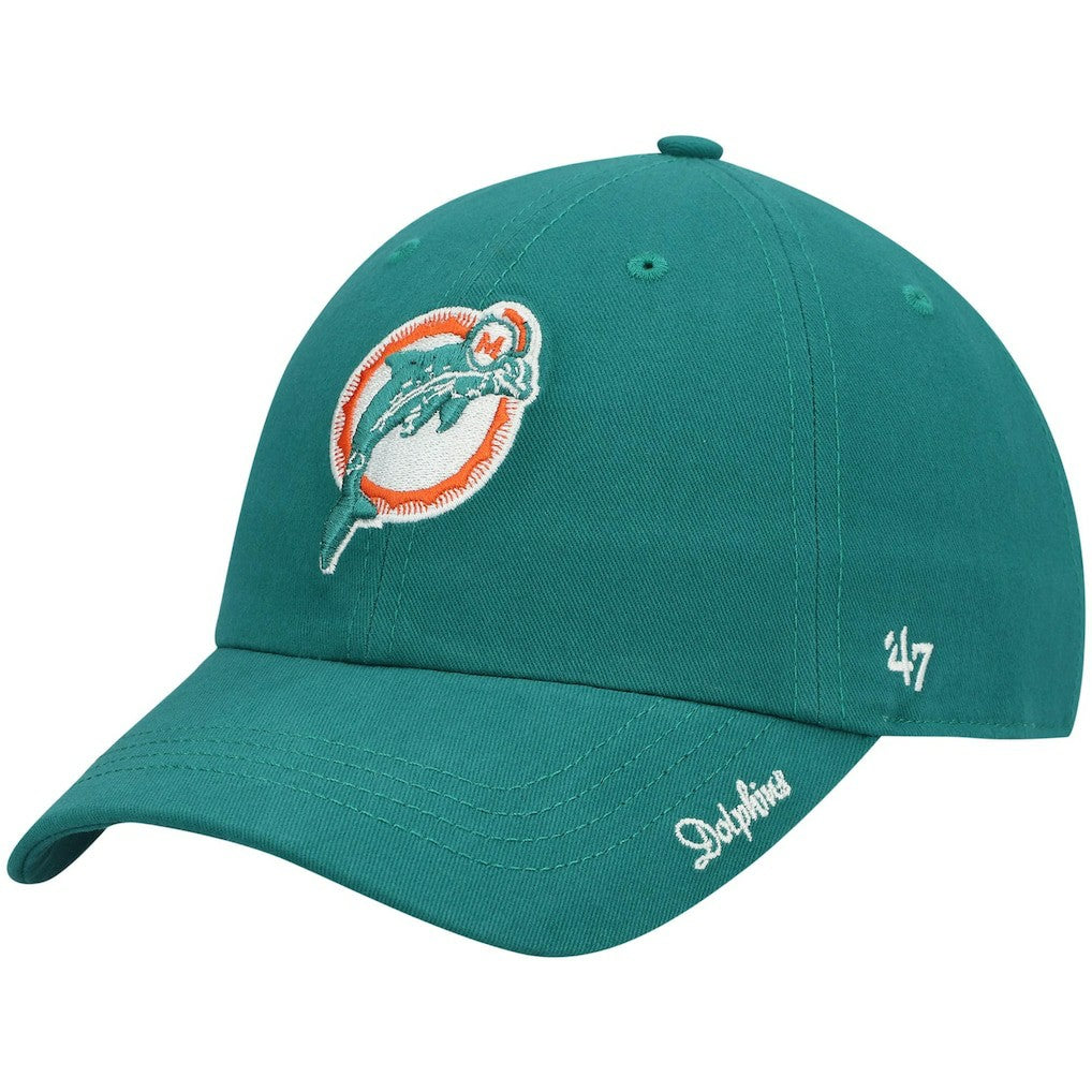 Miami Dolphins '47 Women's Miata Clean Up Adjustable Hat Aqua - 47 brand
