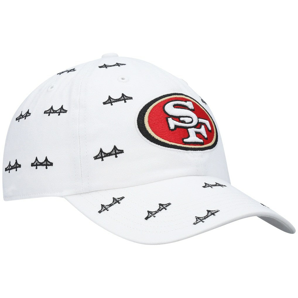 San Francisco 49ers '47 Women's Team Confetti Clean Up Adjustable Hat White - 47 brand