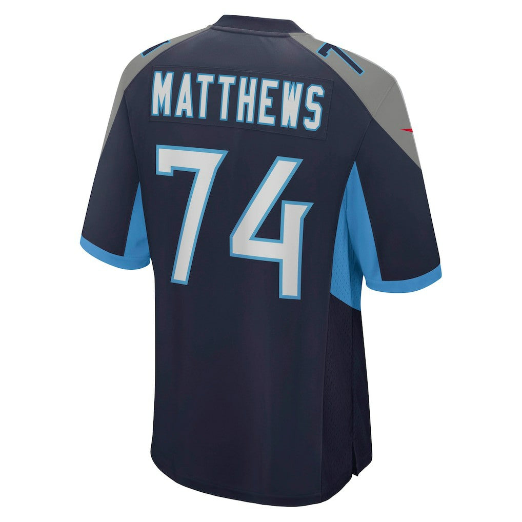 Bruce Matthews Tennessee Titans Retired Player Jersey - Navy | NFL Jerseys