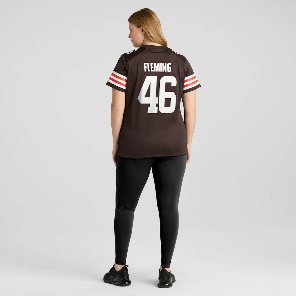 Don Fleming Cleveland Browns Women's Retired Player Jersey Brown - Nike